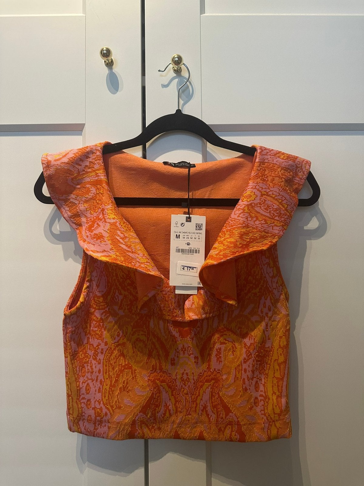 Zara oranje top maat m, Ophalen of Verzenden, Nieuw, Maat 38/40 (M), Oranje