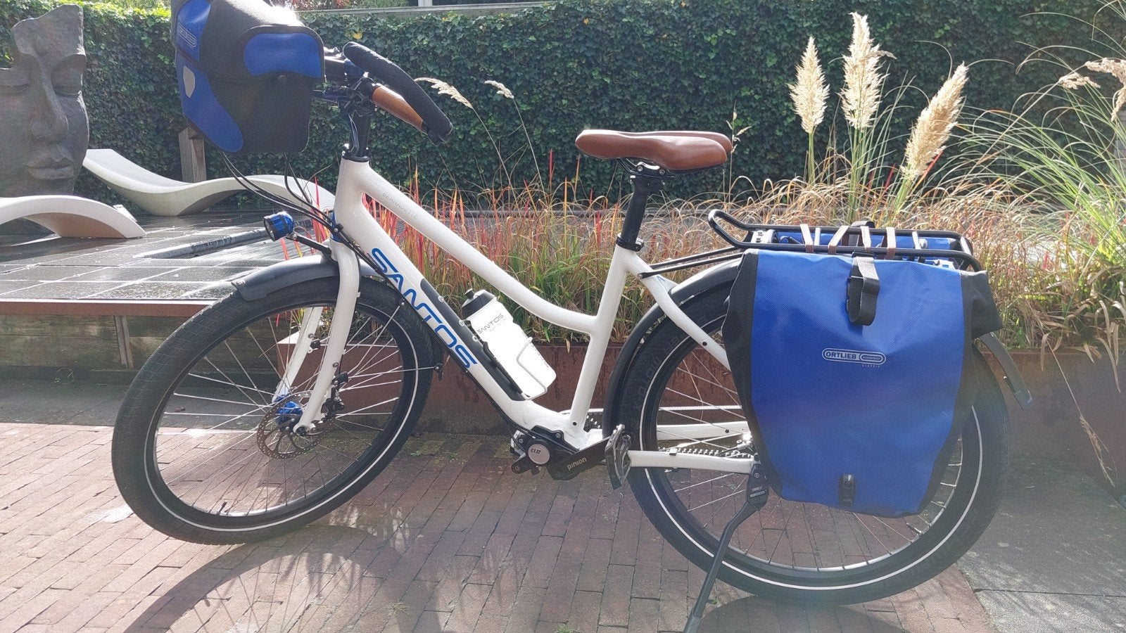 Santos Travel Lite+ met Pinion C1.12 / Gates riem / Son, Versnellingen, 49 tot 53 cm, Zo goed als nieuw, Schijfrem