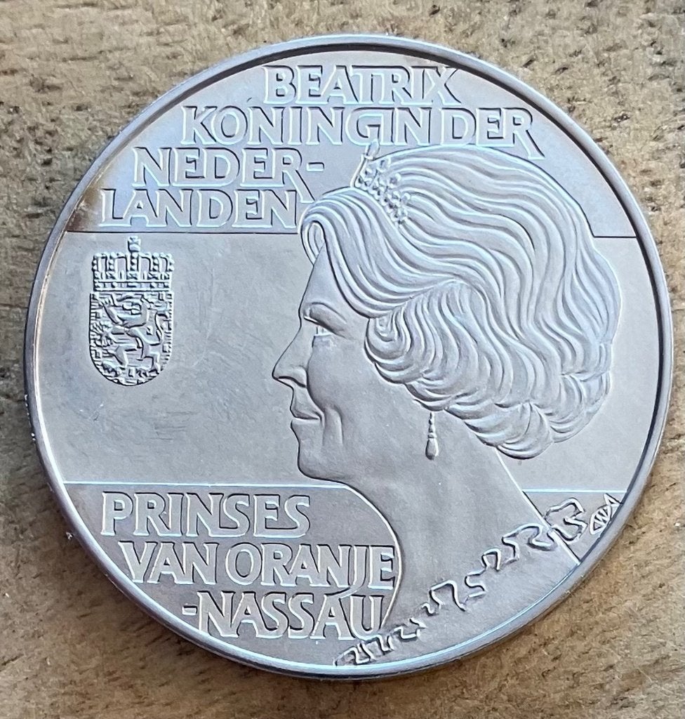 Penning 400 jaar Staten generaal Koningin Beatrix, Postzegels en Munten, Ophalen, Zilver, Nederland