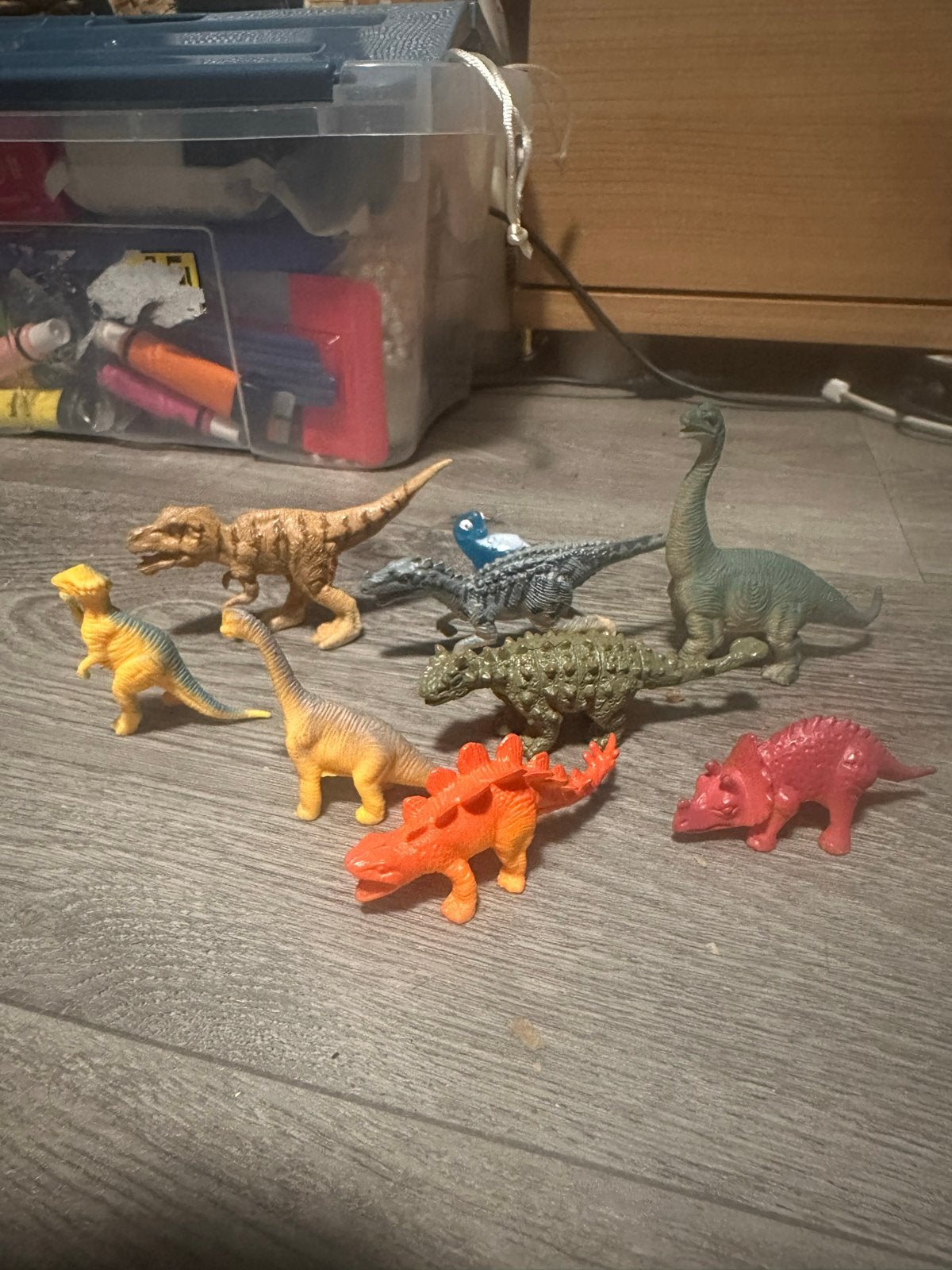 Dinosaurus speelgoedfiguren set (8 + 1 bonus), Kinderen en Baby's, Ophalen of Verzenden, Gebruikt, Jongen of Meisje