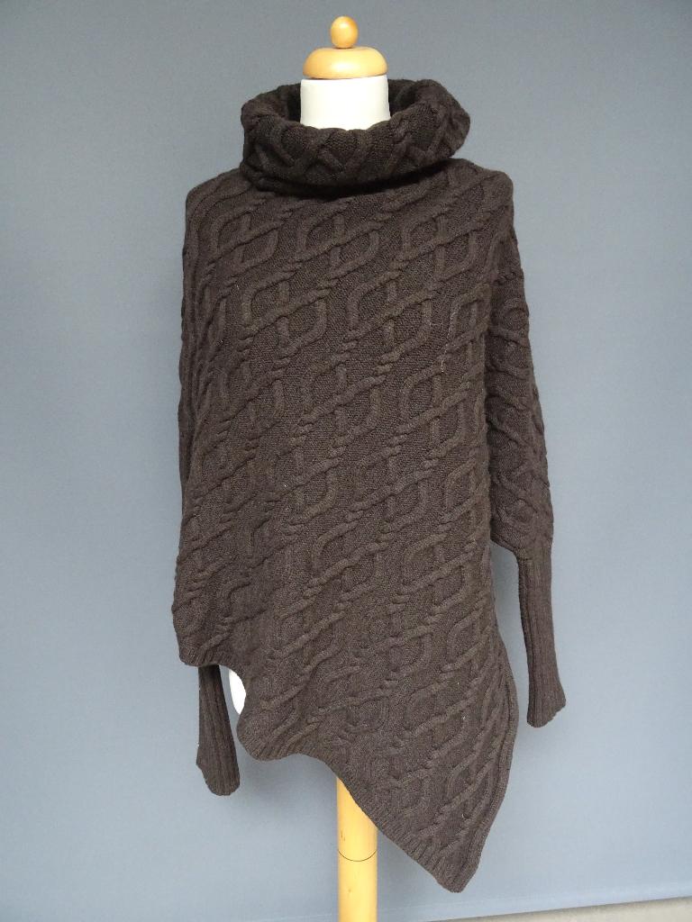 ALPHA studio maat 46, asymetriche trui/poncho., Kleding | Dames, Bruin, Maat 46/48 (XL) of groter, Ophalen of Verzenden, Zo goed als nieuw