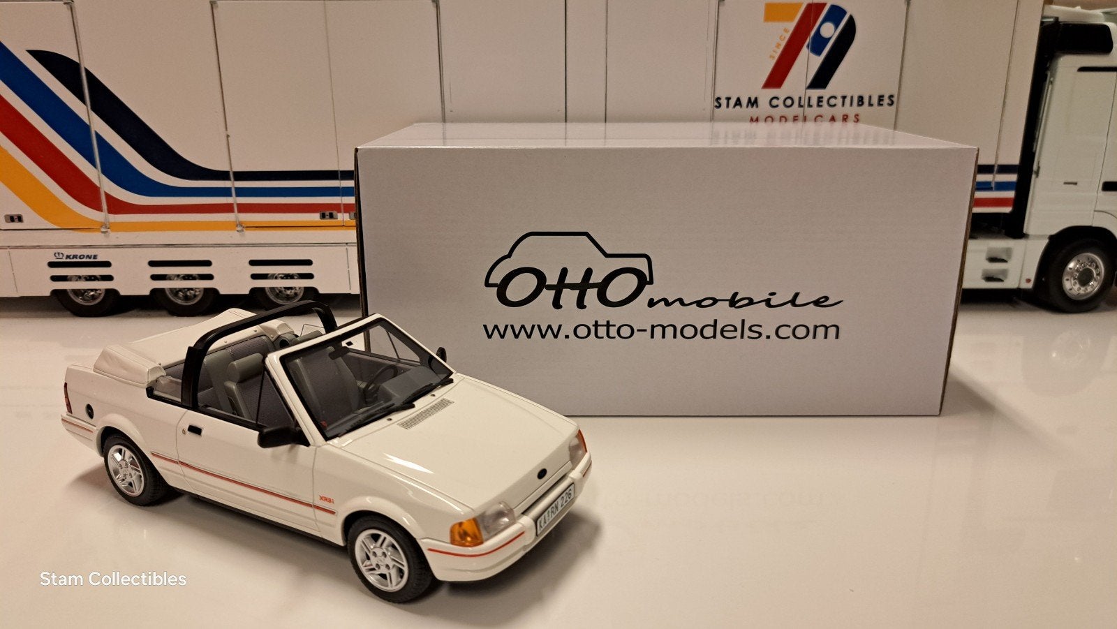 Otto Mobile Ford Escort MK4 XR3i Cabriolet White, OttOMobile, Auto, Ophalen of Verzenden, Zo goed als nieuw