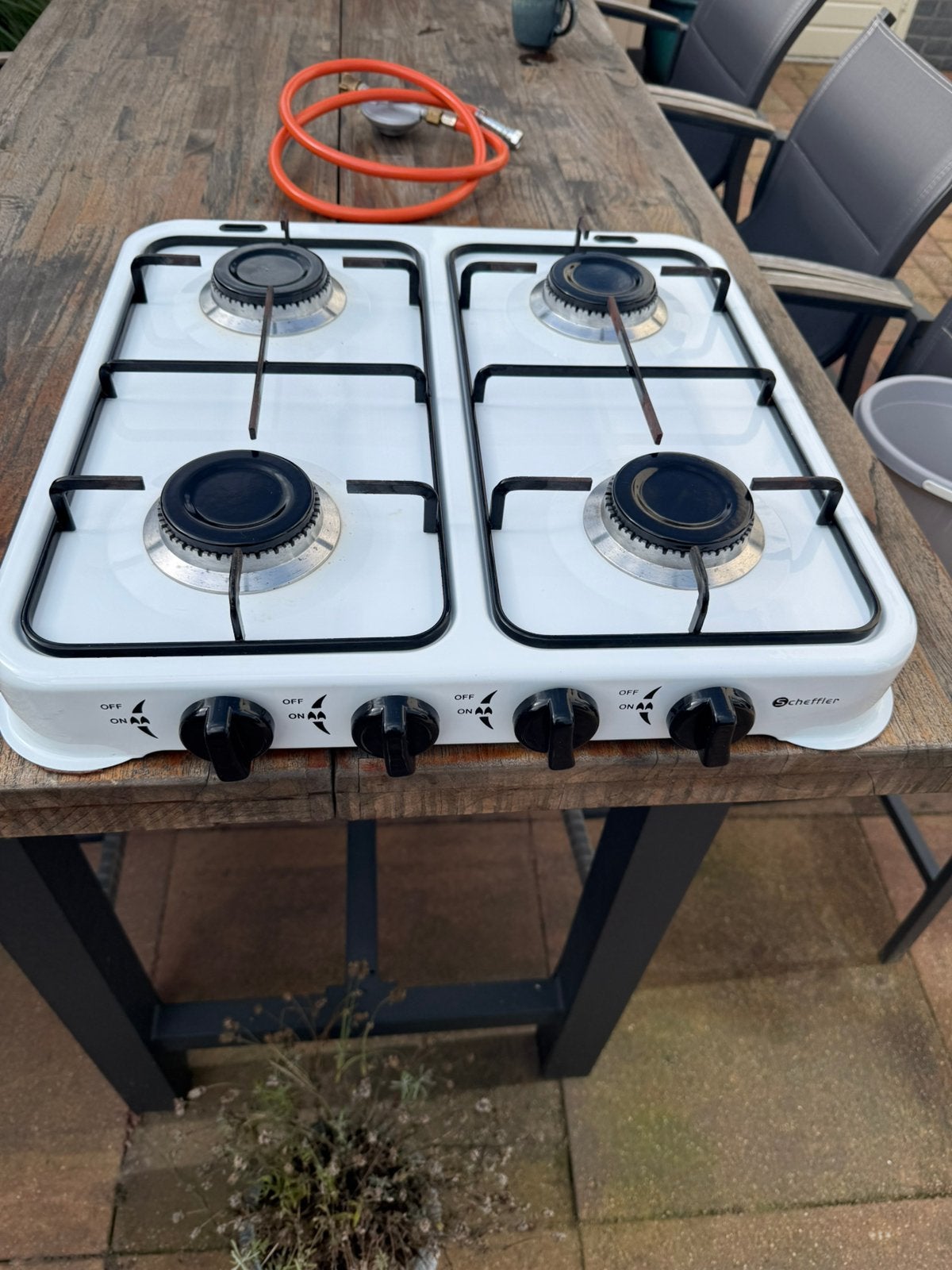 gasstel camping, Caravans en Kamperen, Ophalen of Verzenden, Zo goed als nieuw
