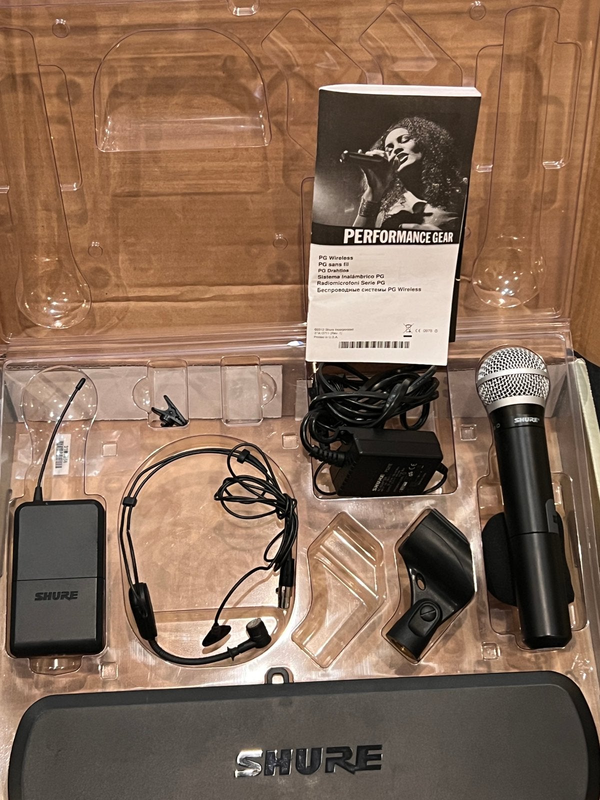 Shure PG88 Dual Draadloos system/Mic+Headsetmic + Bodypack, Ophalen, Zo goed als nieuw, Zangmicrofoon, Draadloos