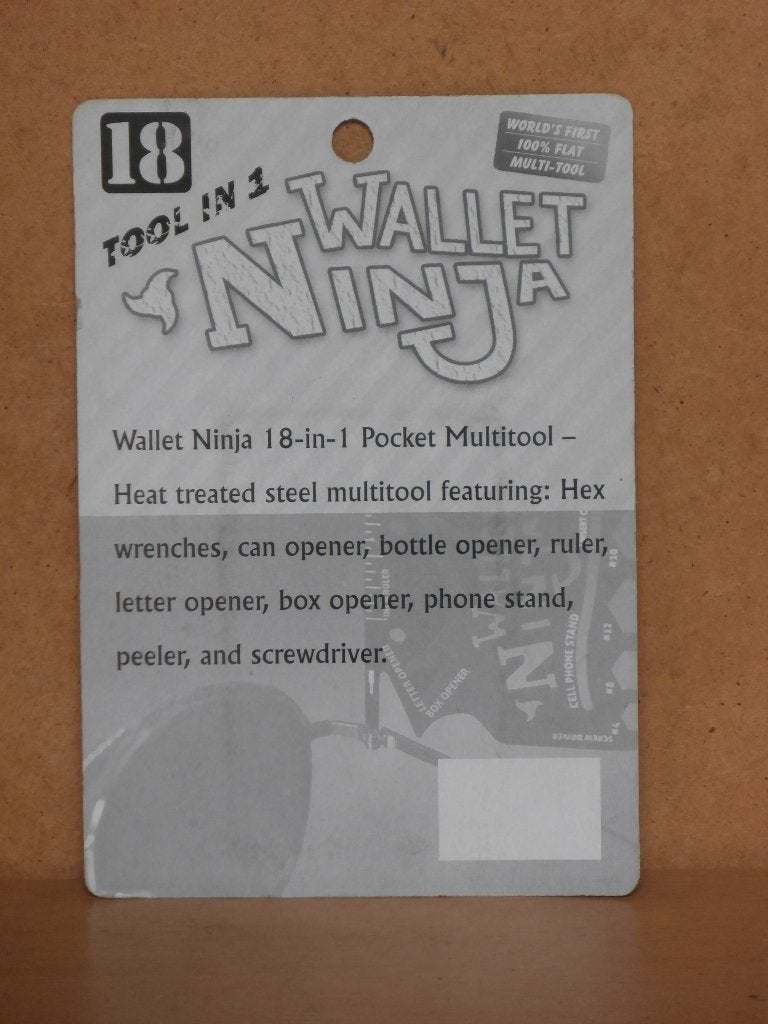 Foto 4 van Wallet Ninja 18-1 tool multitool Creditcard past portemonnee