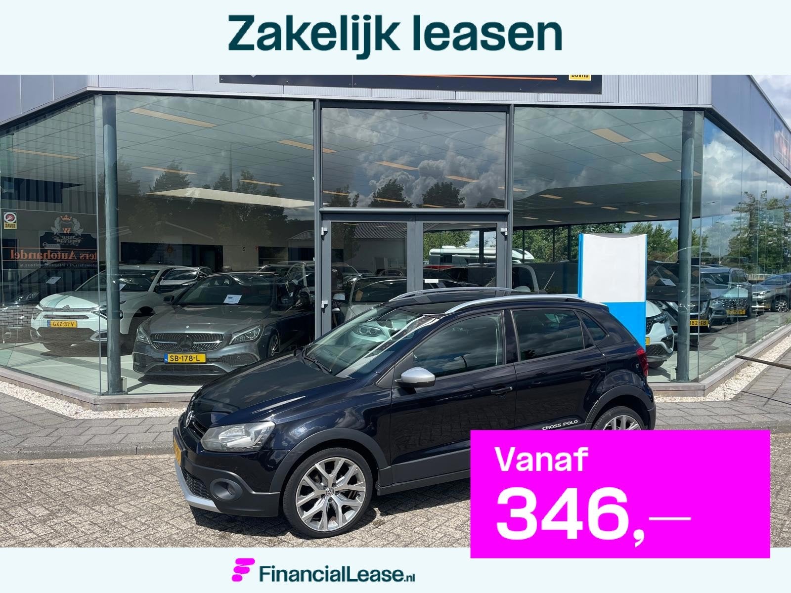 Volkswagen Polo 1.2 TSI Cross, Stof, 4 cilinders, Zwart, Origineel Nederlands