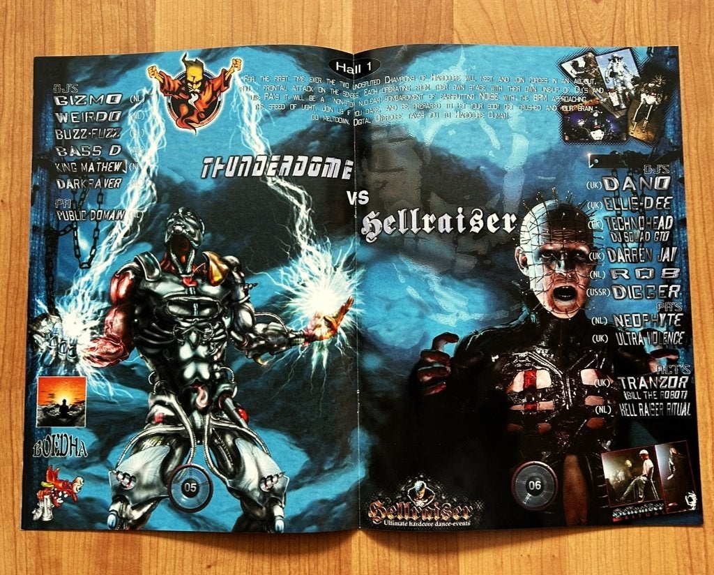 "Digital Overdose 95" House Flyer Boekje - Hellraiser, Verzamelen, Posters, Ophalen, Rechthoekig Staand, Zo goed als nieuw, A1 t/m A3