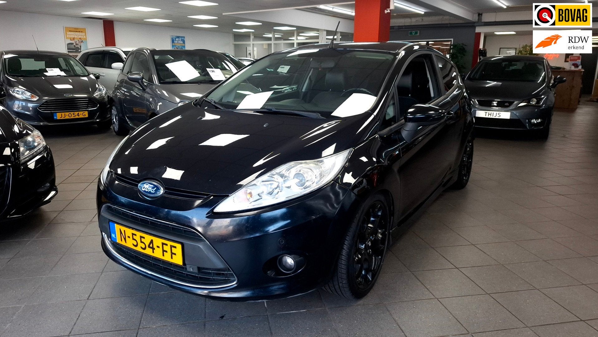 Ford Fiesta 1.6 Metal Climate / Leder / Trekhaak / 135pk, Auto's, Ford, 135 pk, Gebruikt, 4 cilinders, Zwart