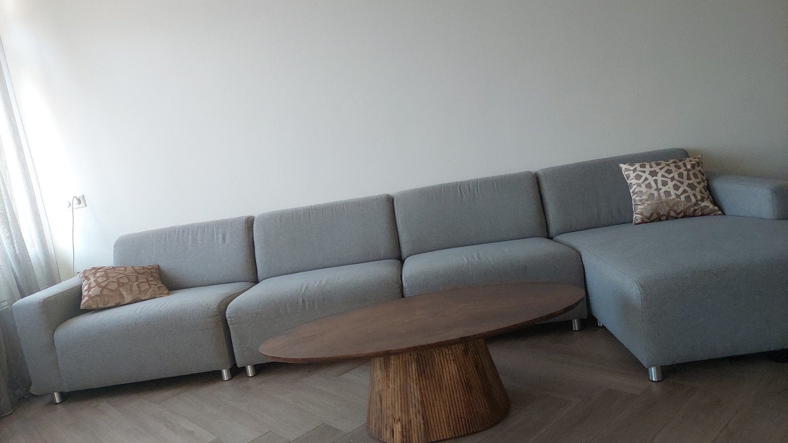 Hele fijne hoekbank, Ophalen, Gebruikt, 100 tot 125 cm, Hoekbank