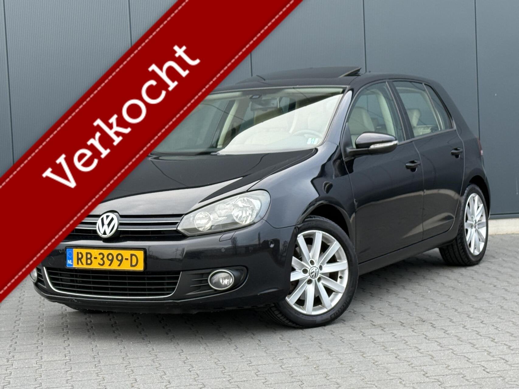 Volkswagen Golf 1.4 TSI Highline Automaat - Schuifdak - Lede, Euro 5, Gebruikt, 4 cilinders, Zwart
