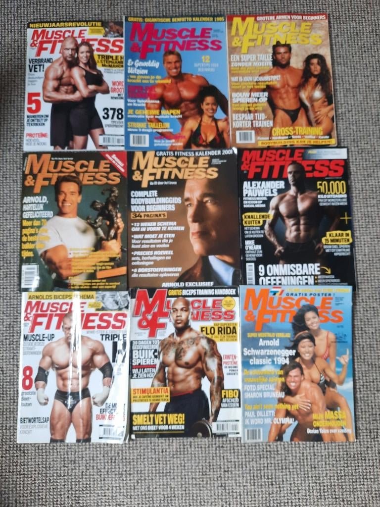 Muscle & Fitness Magazine Collectie, bodybuilding (13 stuks), Ophalen of Verzenden, Gelezen, Sport en Vrije tijd