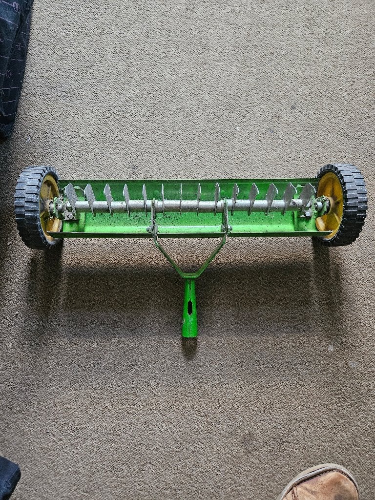 Wolfgeralt verticuteerhark 42cm roestvrijstaal, Ophalen of Verzenden, Zo goed als nieuw, Onkruidsteker