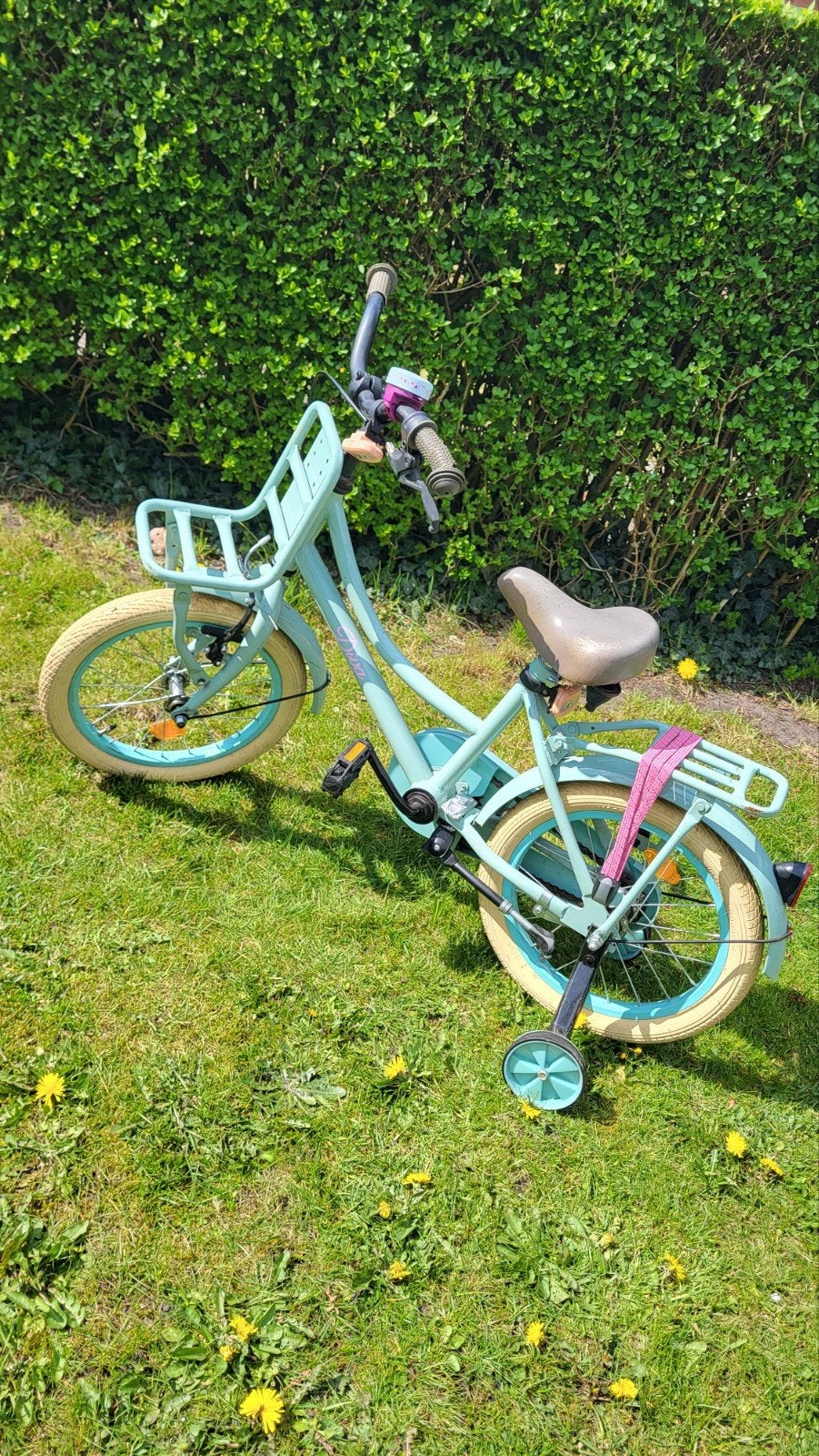 Kinderfiets 16 inch met zijwieltjes, Fietsen en Brommers, Fietsen | Kinderfietsjes, Ophalen