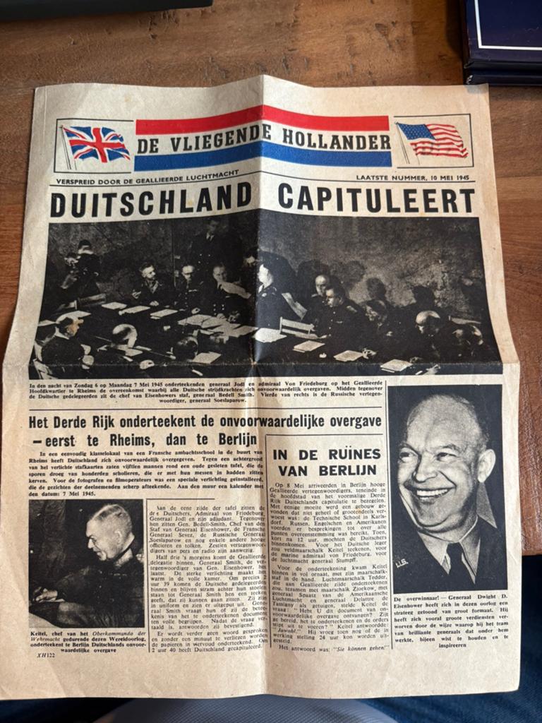 Krant van 10mei 1945, Ophalen of Verzenden, Zo goed als nieuw, Krant