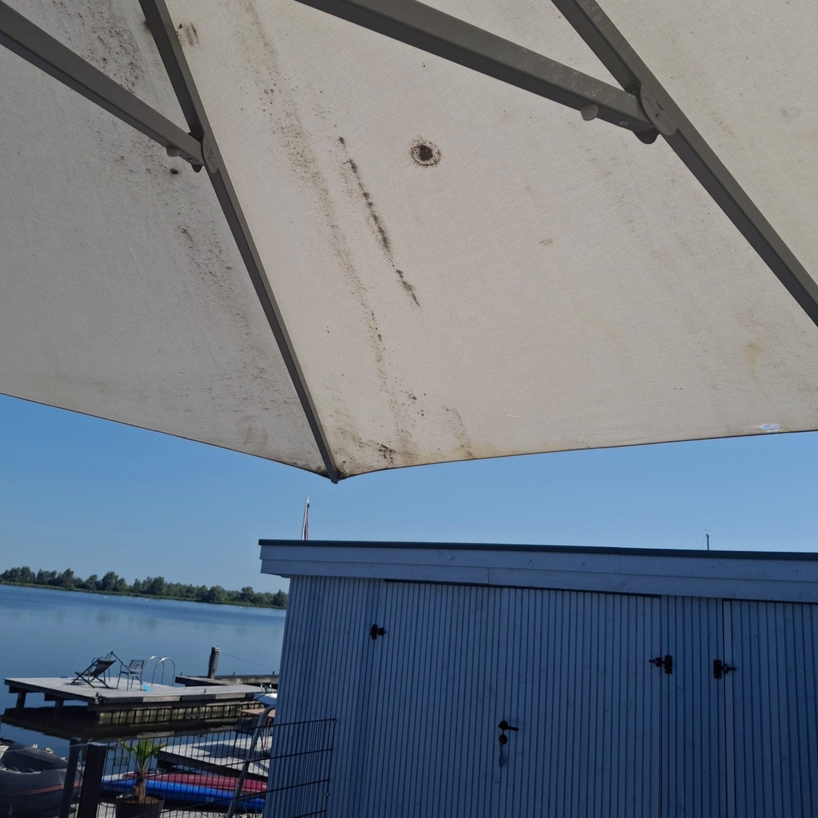 Glatz Sombrano parasol - defect, Ophalen, Gebruikt, Kantelbaar, Zweefparasol