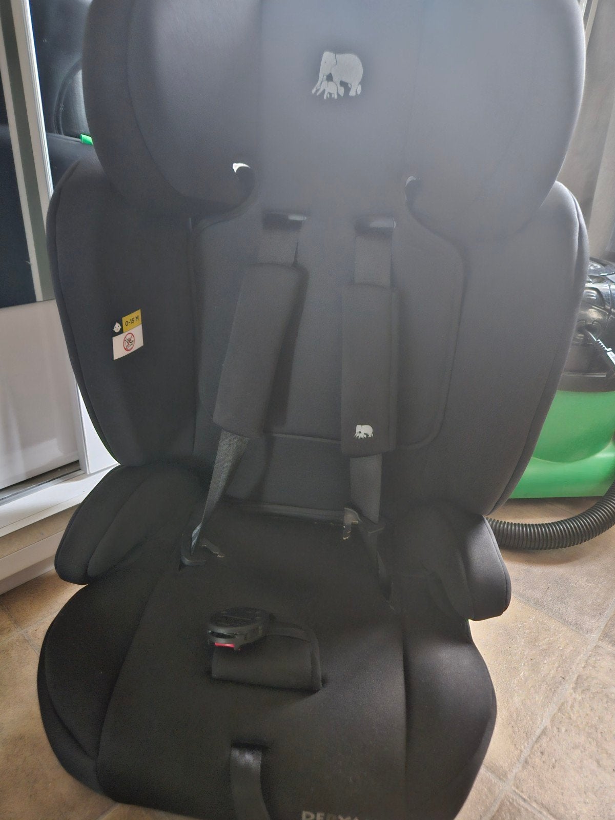 Kinderautostoel zwart, 9-36 kg, 15 t/m 36 kg, Verstelbare rugleuning, Ophalen, Overige merken