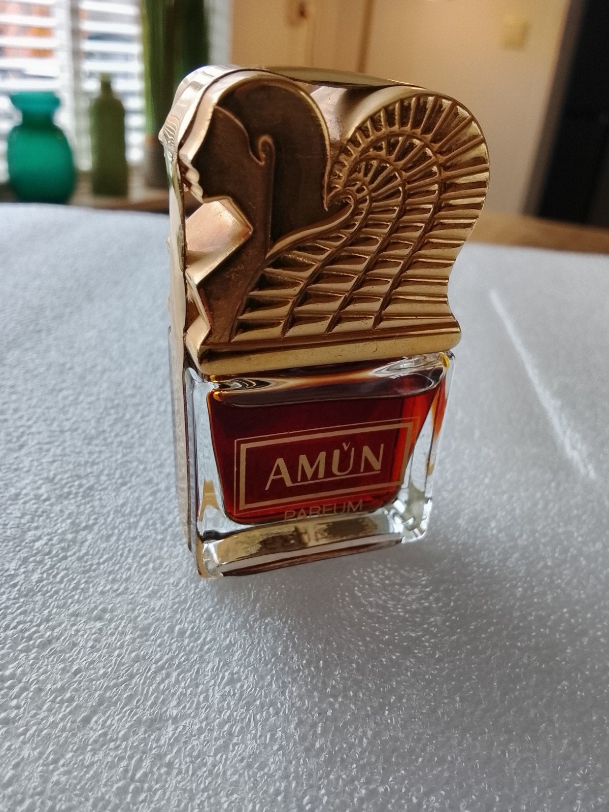 amun parfum 4711 mulhens, Ophalen of Verzenden, Zo goed als nieuw, Parfumfles
