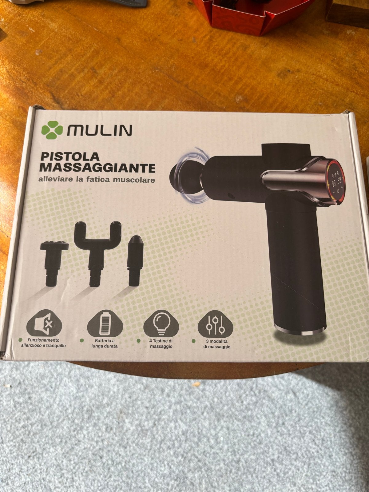 Mulin Massage Gun - Nieuw in doos, Ophalen of Verzenden, Nieuw, Apparaat