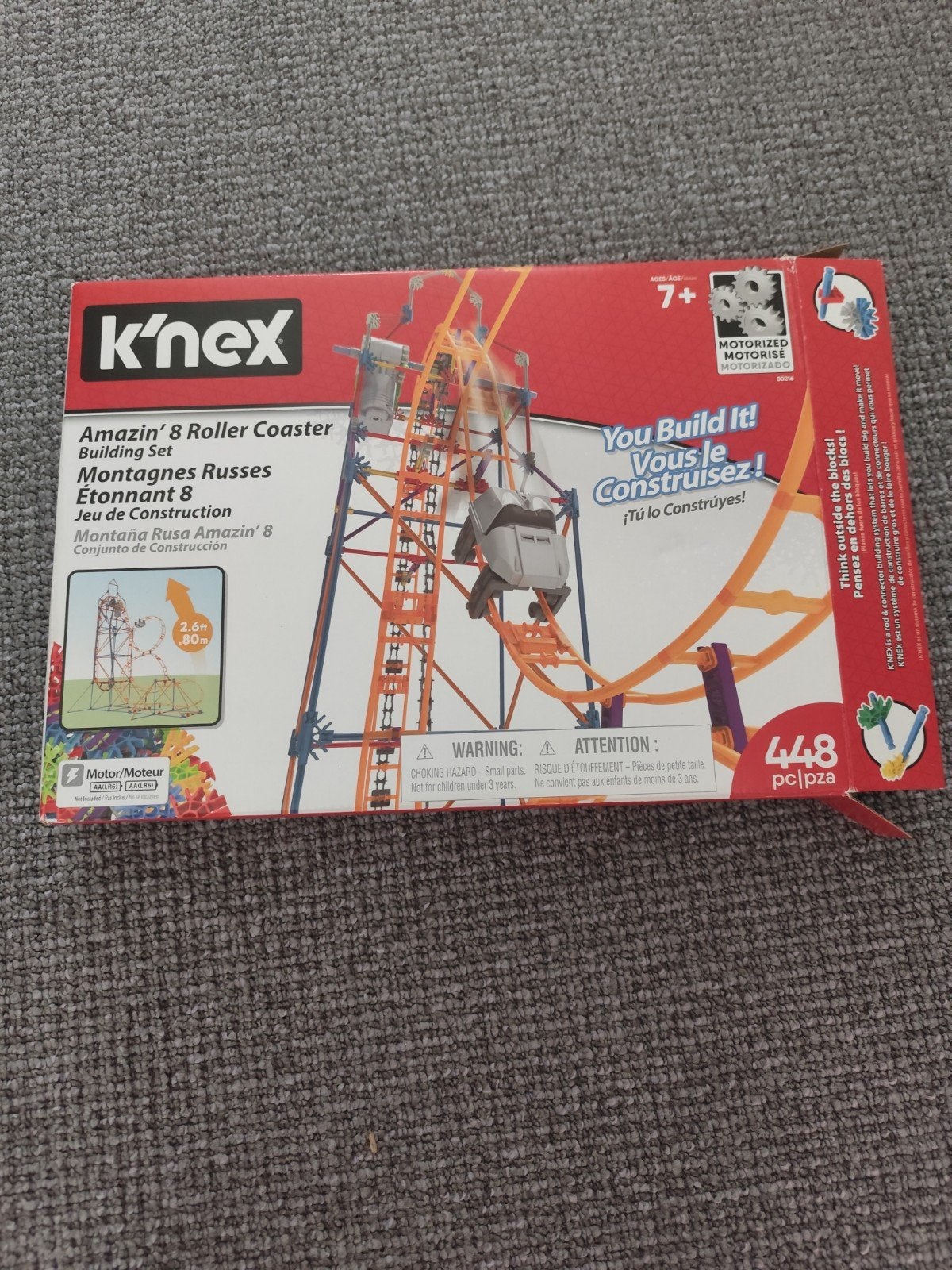 K'nex Amazin' 8 Roller Coaster Bouwset - Zo goed als nieuw, Ophalen, Zo goed als nieuw, K'nex