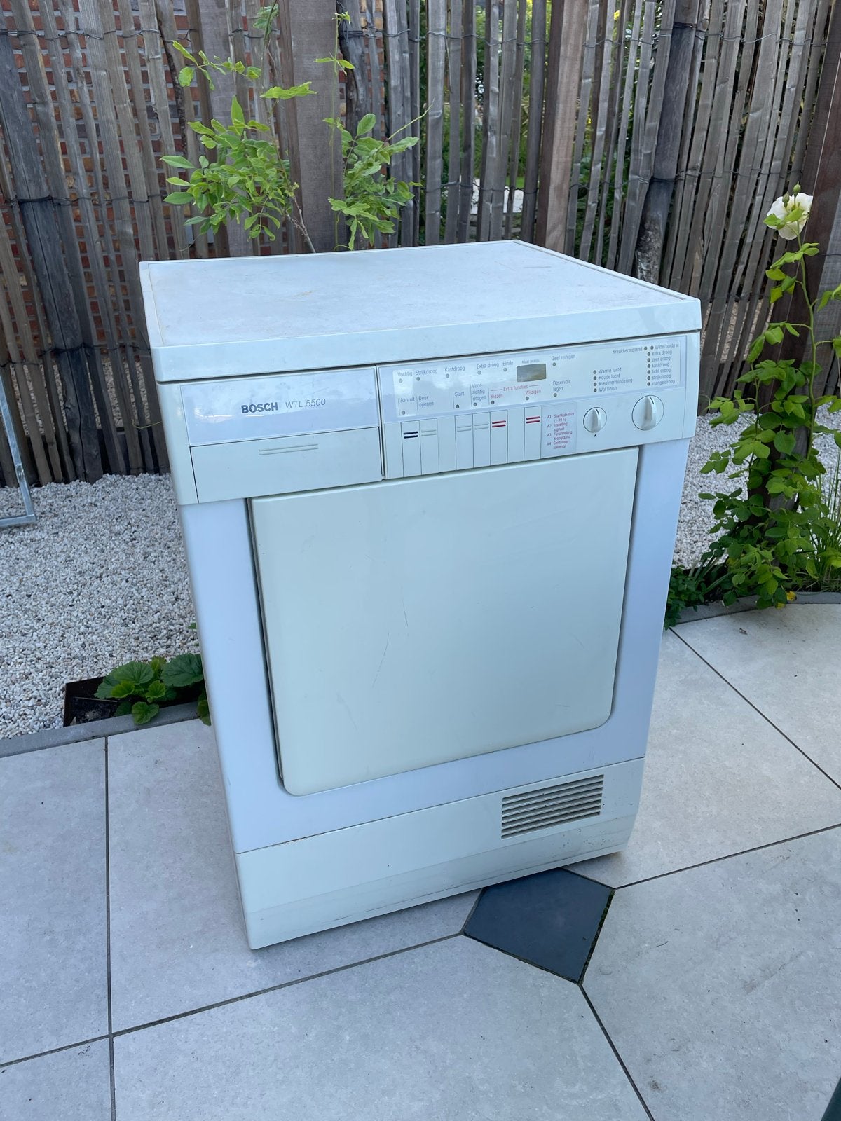 Bosch WTL 5500 Condensdroger, Witgoed en Apparatuur, Wasdrogers, Ophalen, 6 tot 8 kg, Gebruikt, Voorlader