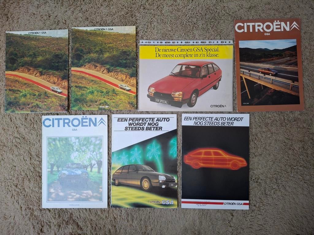 Lot autofolders Citroen GSA, Verzenden, Gelezen, Citroën