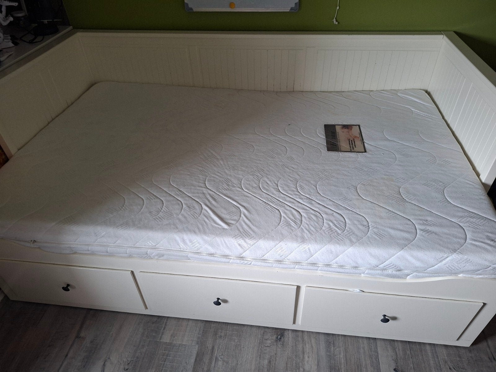 Hemnes bedbank 80x200cm Ikea, Ophalen, Gebruikt, Tweepersoons, 160 cm
