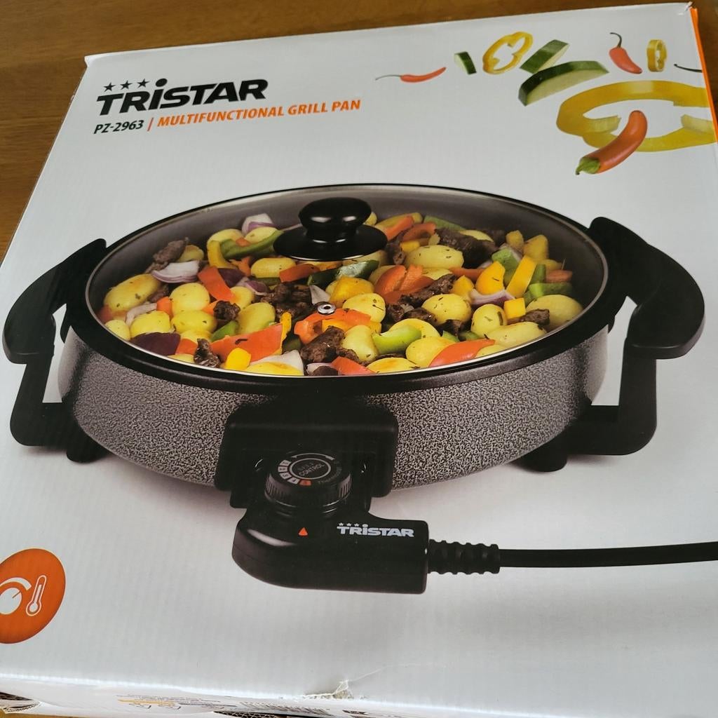 Tristar Multifunctionele Grillpan PZ-2963 - Nieuw, Ophalen of Verzenden, Nieuw, Tafelgrill