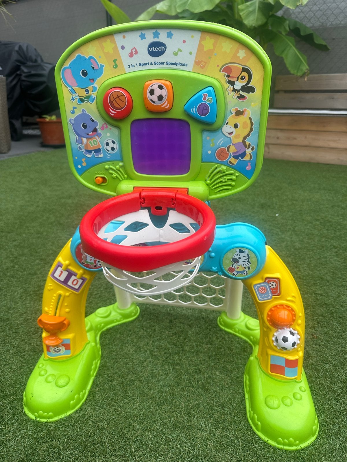 VTech 3-in-1 Sport & Scoor Speelplaats, Ophalen, Zo goed als nieuw, Overige typen, Met geluid