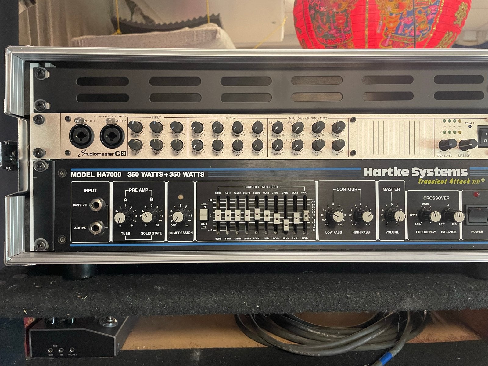 Hartke HA7000, Muziek en Instrumenten, Ophalen, Gebruikt, Basgitaar, 100 watt of meer
