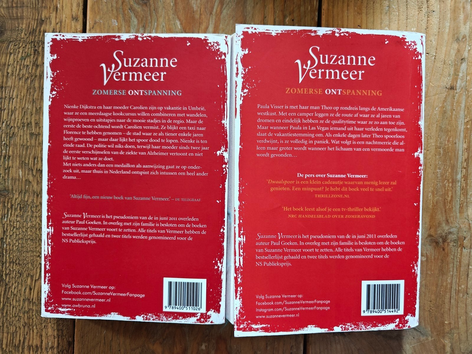 2 Boeken van Suzanne Vermeer., Ophalen of Verzenden, Zo goed als nieuw