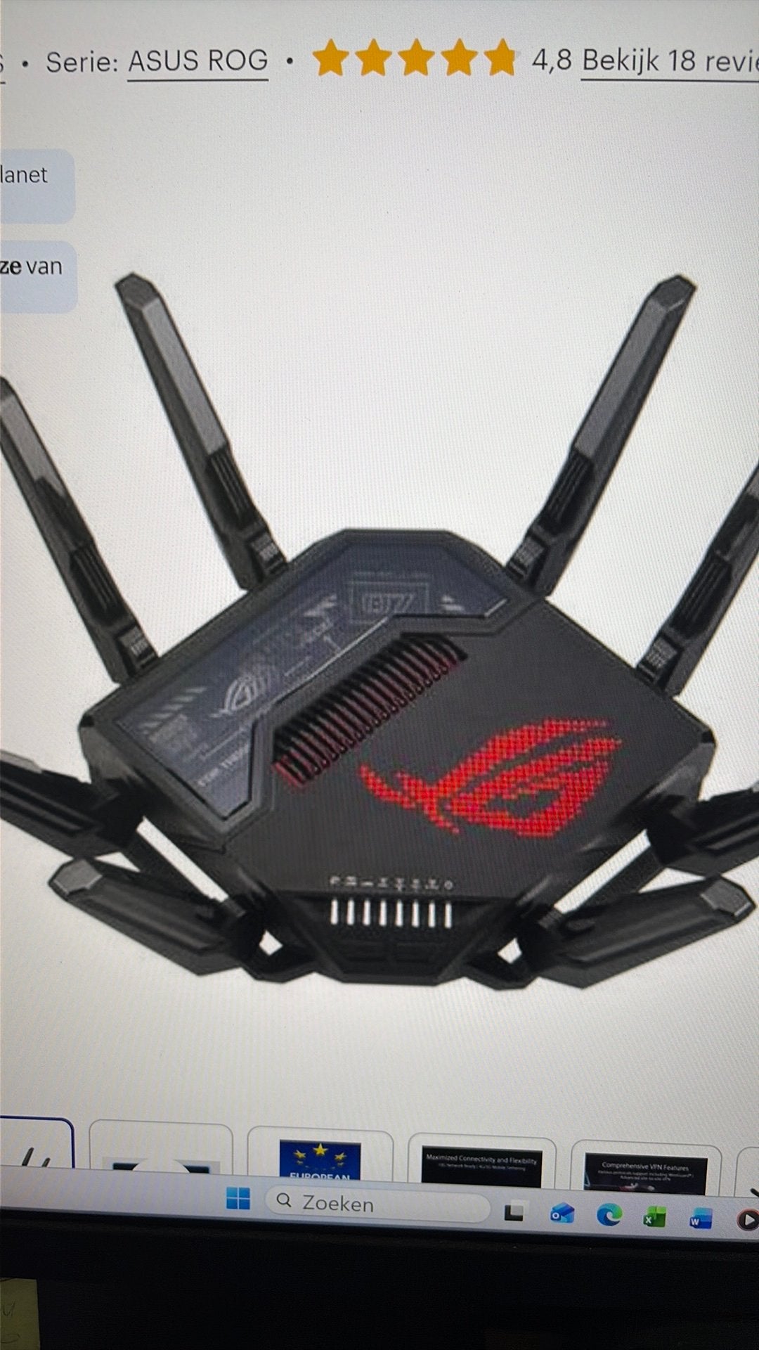Asus gr-be98, Computers en Software, Routers en Modems, Ophalen of Verzenden, Zo goed als nieuw