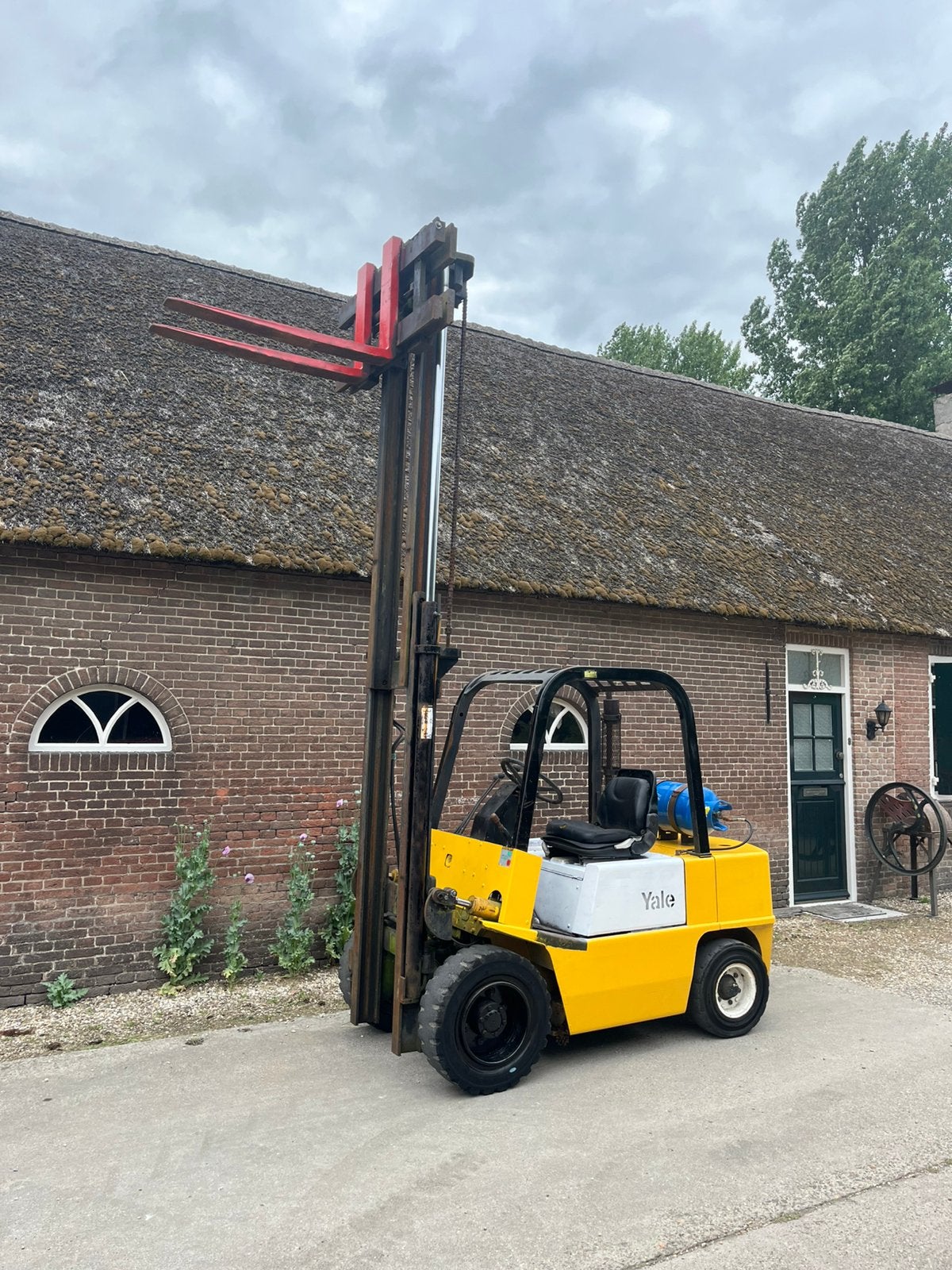 Yale glp030 3000kg duplo 370cm sideshift lpg nette staat✅, Zakelijke goederen, Machines en Bouw | Heftrucks en Intern transport