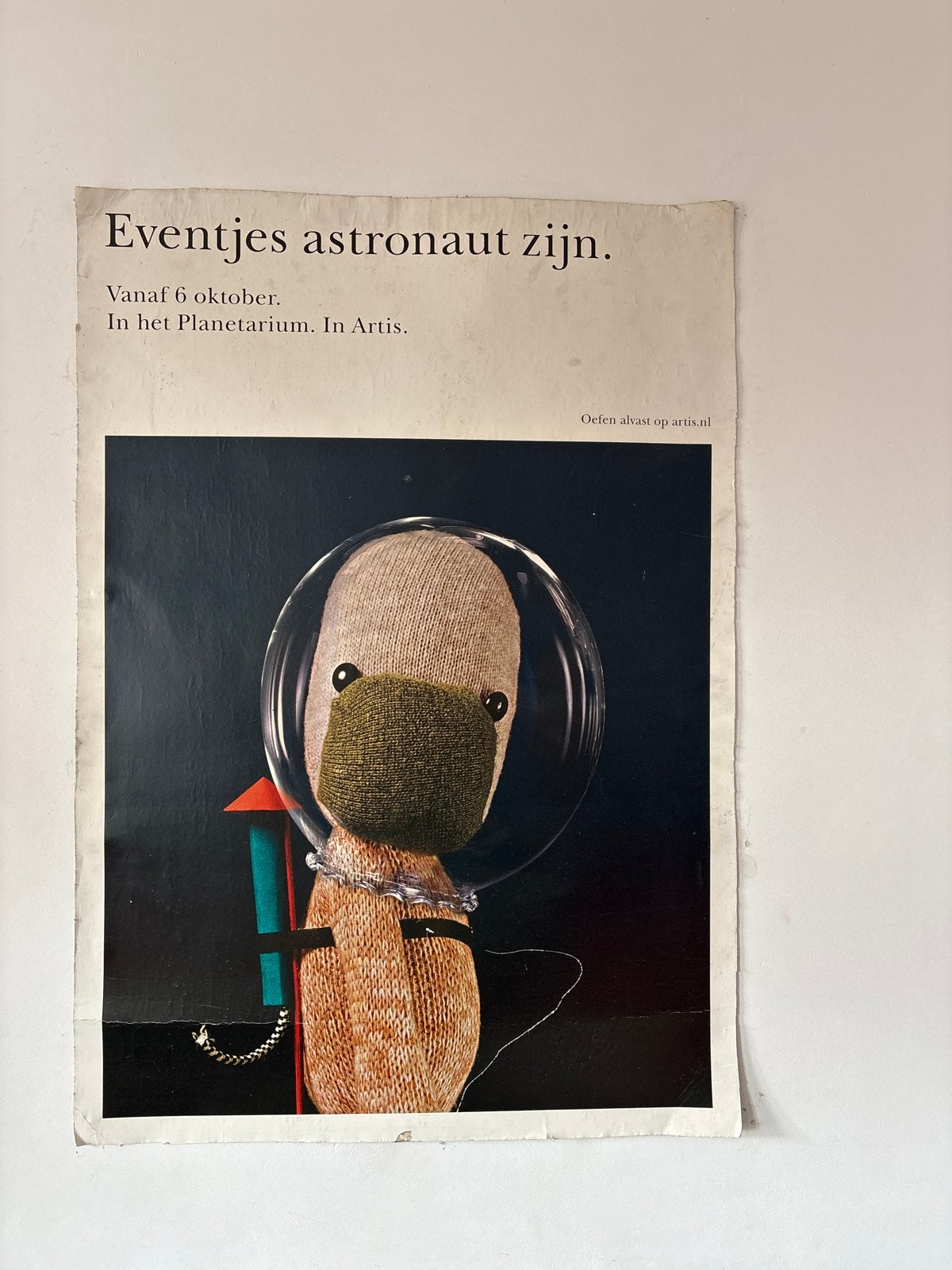 116x83 Vintage Artis Planetarium Poster, Ophalen, A1 t/m A3, Overige onderwerpen, Rechthoekig Staand
