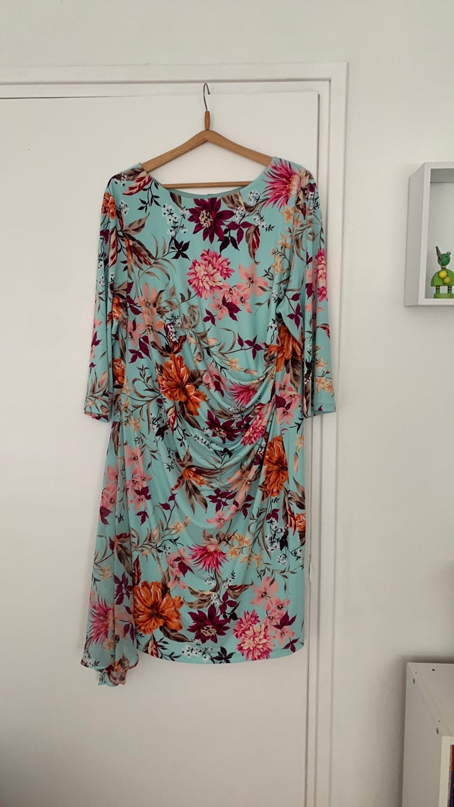 GINA BACCONI winterjurk, mt 48, Ophalen of Verzenden, Gedragen, Blauw, Jurk
