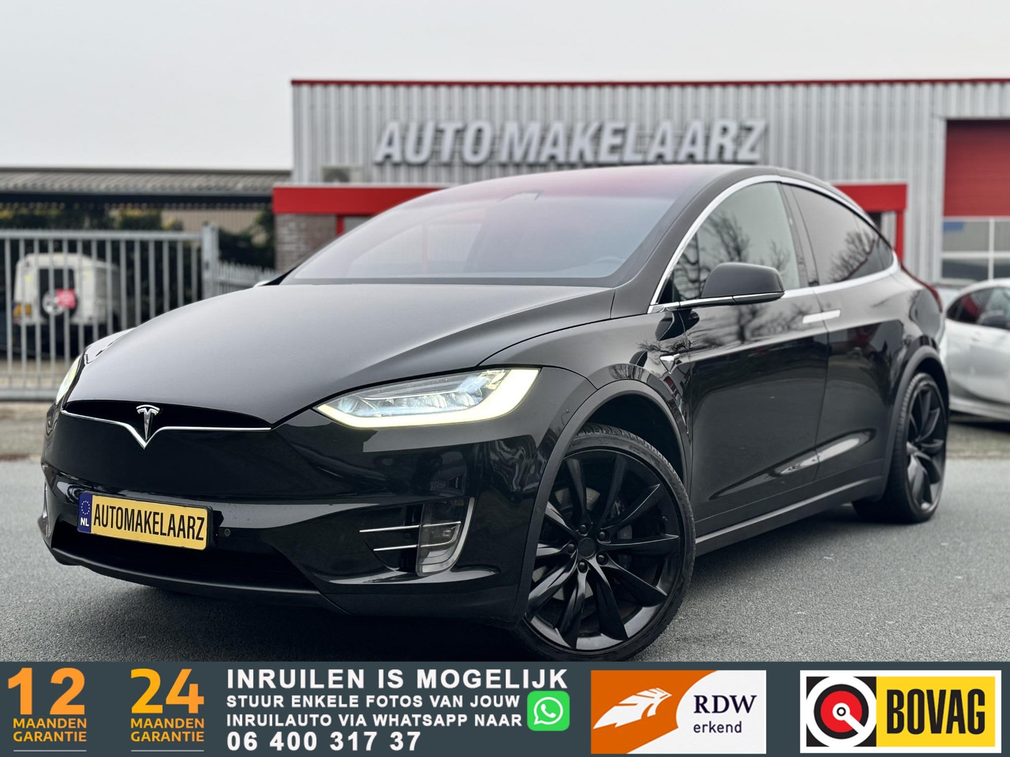 Tesla Model X 100D |22INCH|4WD|GARANTIE|LUCHTVERING Tesla Mo, Auto's, Tesla, Gebruikt, 100 kWh, 2433 kg, Lichtsensor