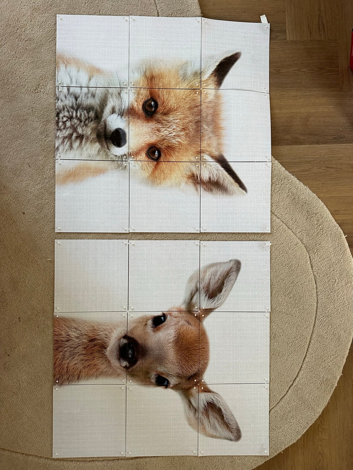 2x IXXI: Vos en Hertje - Leuke decoratie voor de kinderkamer, Ophalen, Gebruikt, Meerkleurig, Kunststof