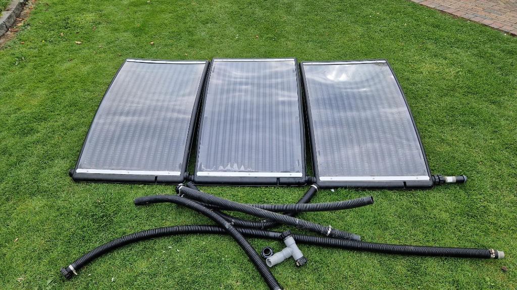 3 zwembad zonnecollectoren  €125 ,-, Tuin en Terras, Ophalen, Zo goed als nieuw, Verwarming