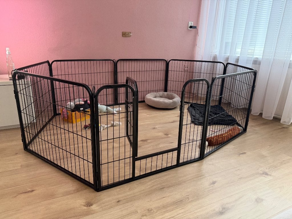 Puppyren, Dieren en Toebehoren, Ophalen, 110 cm of meer, 65 tot 100 cm, Hondenhok