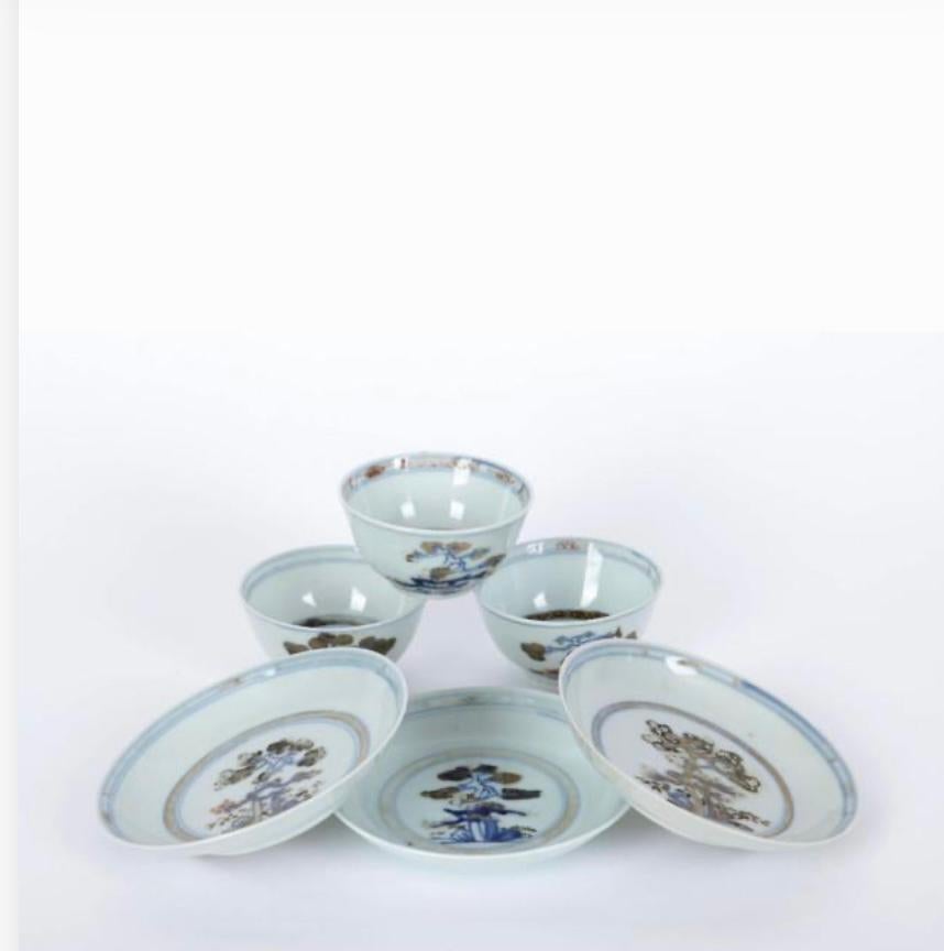Chinese antieke kopjes 18eeuw, Ophalen of Verzenden