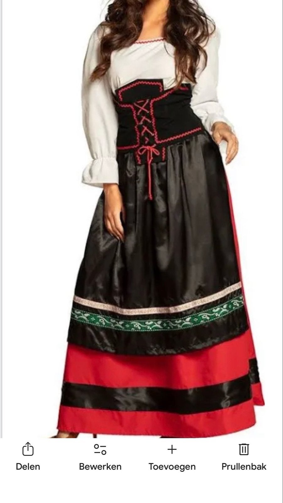 Nieuwe Dirndl Oktoberfest outfit maat 40 - Rood, Zwart, Wit, Maat 38/40 (M), Nieuw, Ophalen of Verzenden, Overige thema's
