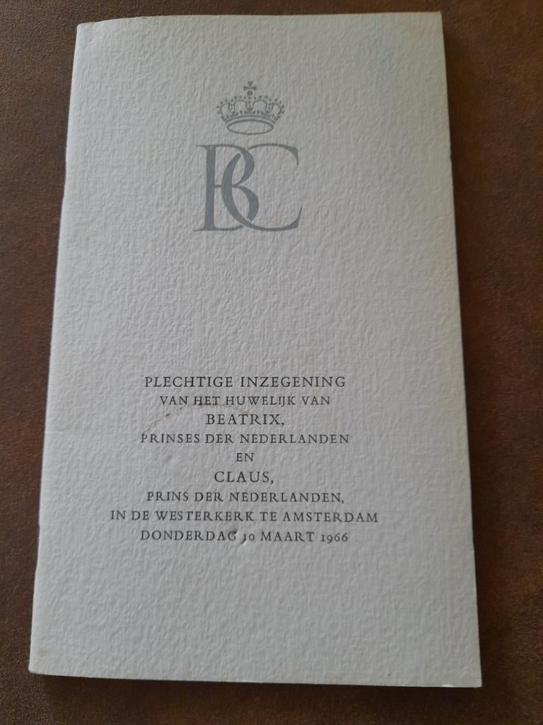 Huwelijksinzegening Beatrix & Claus 1966, Ophalen of Verzenden