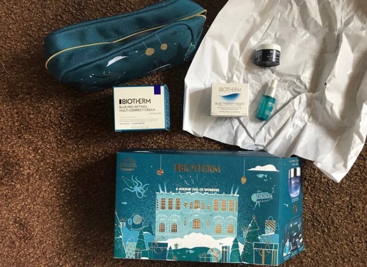 Biotherm 50ml blue pro retinol Multi-Correct Cream giftset, Ophalen of Verzenden, Nieuw, Gehele gezicht, Verzorging
