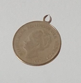 draagpenning hanger, volgnr 9, Ophalen of Verzenden, Zilver, Nederland