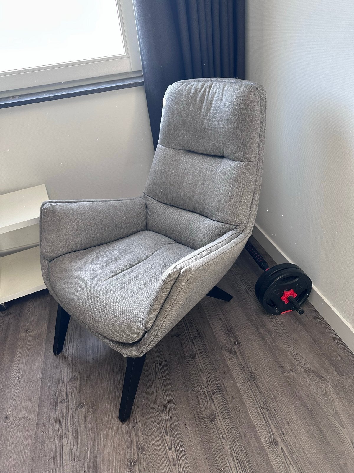 Comfortabele Goossens relaxstoel - Grijs, Huis en Inrichting, Fauteuils, Ophalen, Gebruikt, Stof, 75 tot 100 cm