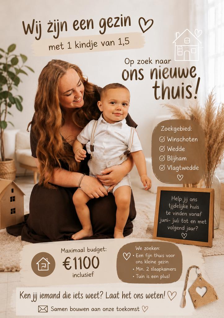 Woning gezocht!!