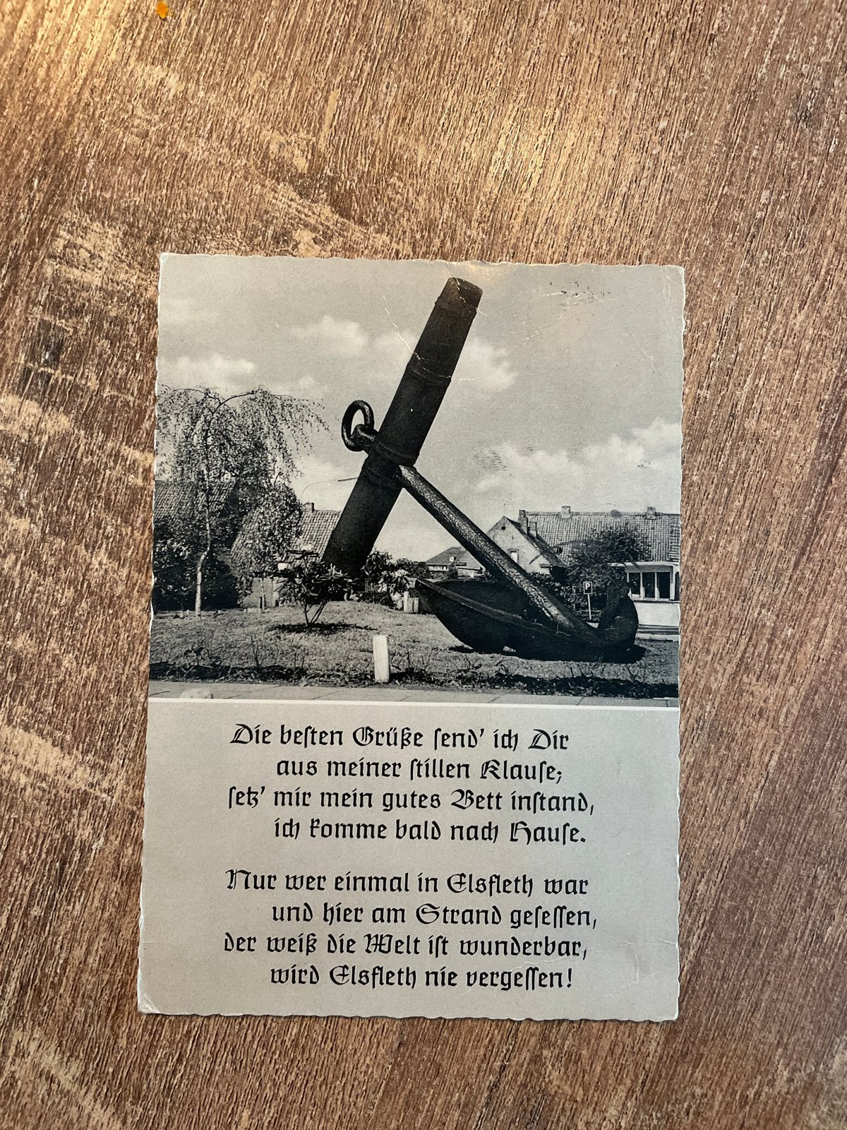 Oude Ansichtkaart Elsfleth an der Weser - Anker, Ophalen of Verzenden, Gelopen, Duitsland