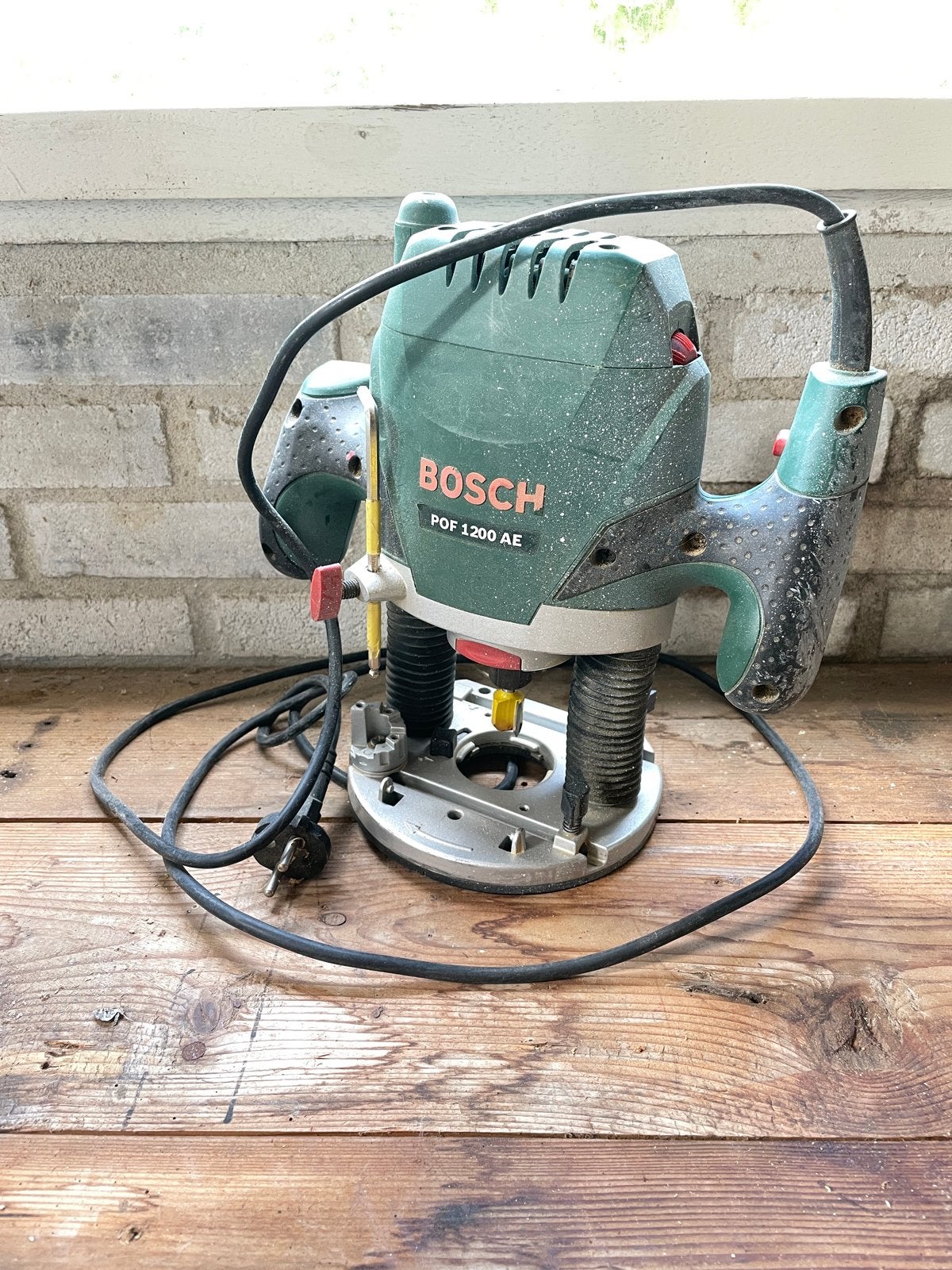 Bosch POF 1200 AE Bovenfrees - Gebruikt, Ophalen of Verzenden, Gebruikt, Elektrisch, Bovenfrees
