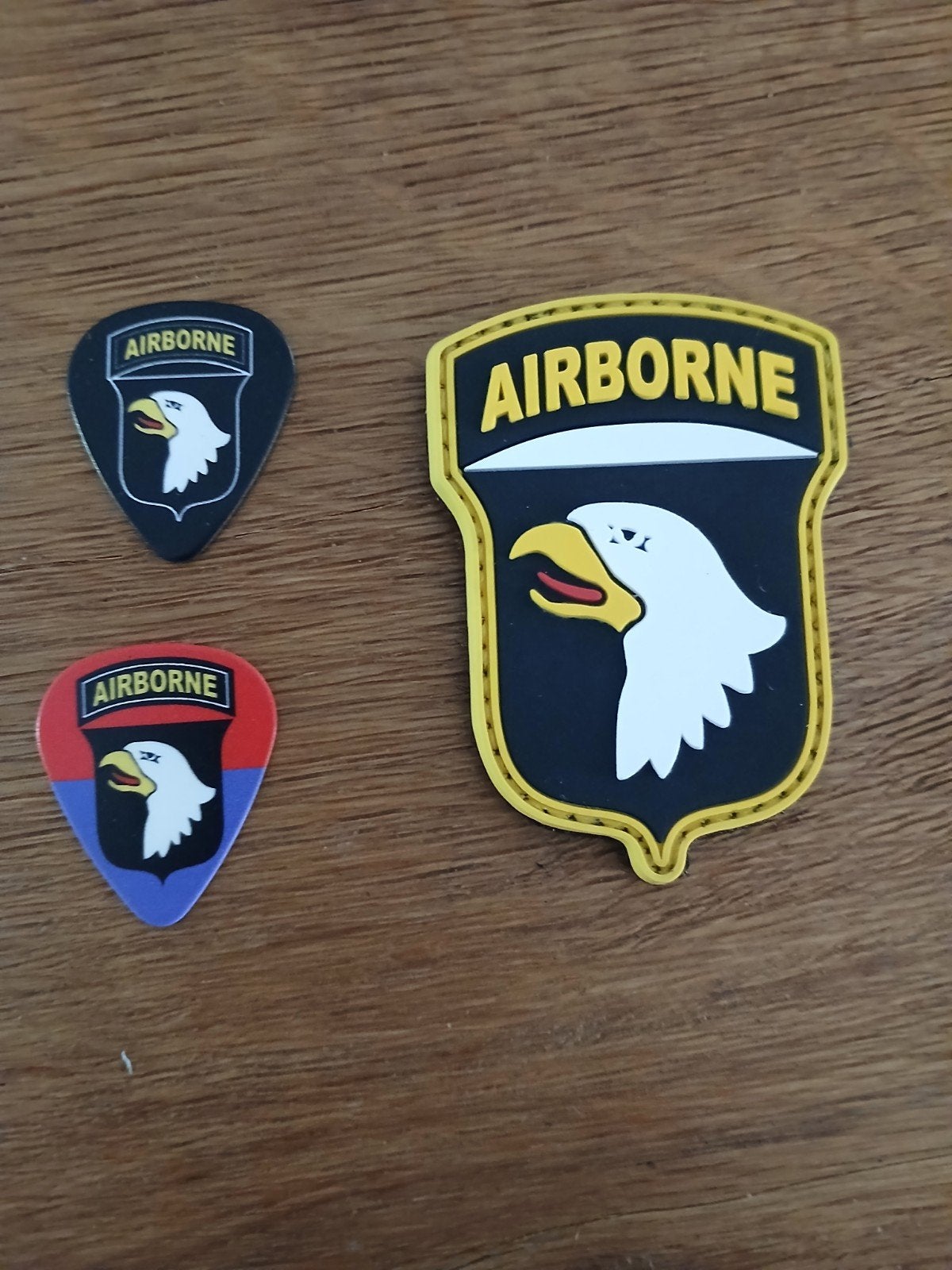 Airborne Emblemen - Set van 3, Verzamelen, Ophalen of Verzenden, Landmacht, Amerika, Embleem of Badge