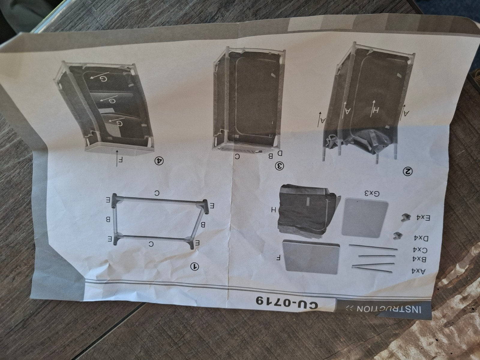 Camping kastje met 3 legplanken, Caravans en Kamperen, Ophalen