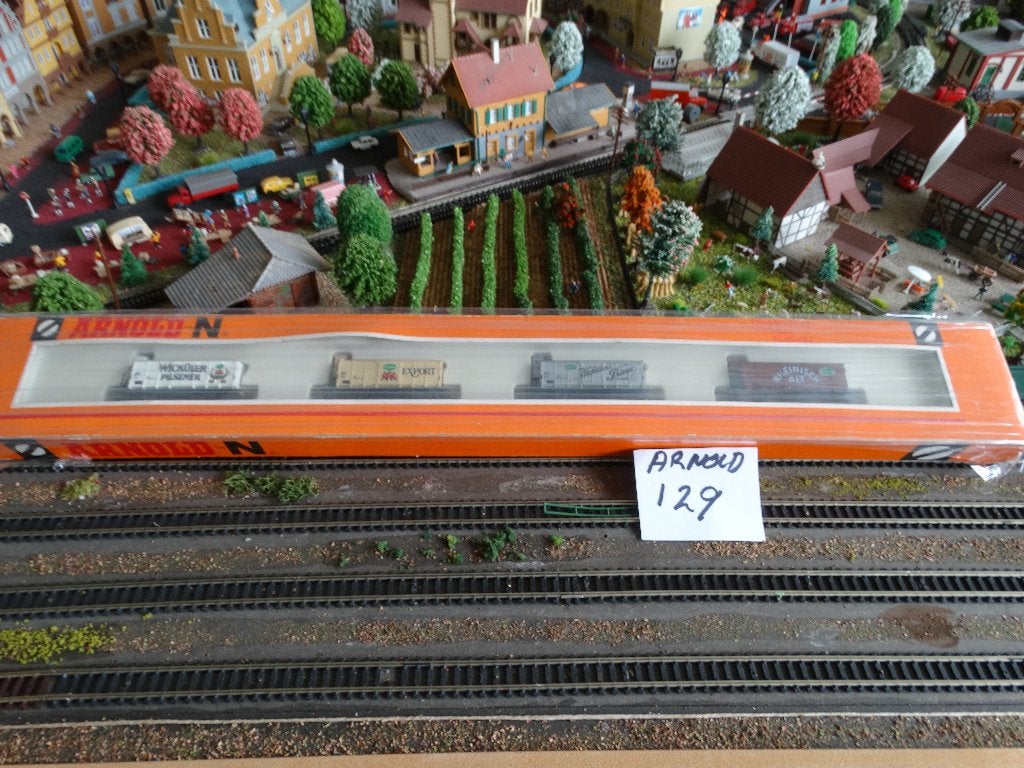 N-Spoor: ARNOLD 0137, adv 129: Wicküler II ́4 bierwagens, Hobby en Vrije tijd, Arnold, Gelijkstroom of Wisselstroom, Wagon, Ophalen of Verzenden